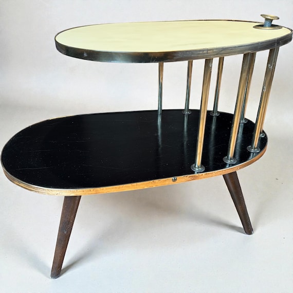 Mid century  Blumenbank / Telefontisch aus den 1950er Jahren