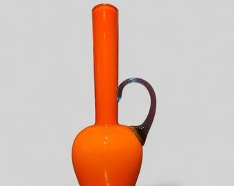 Italienische Glasvase / Vase aus den 1970er Jahren