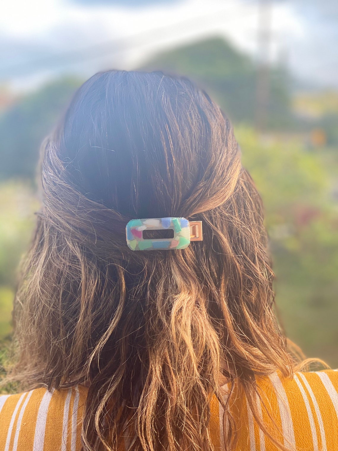 Recycled Ocean plastic Eco Friendly hair clips set of 2 Etsy