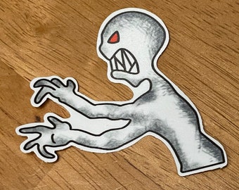 Grrr Argh Monster/Ubervamp SMALL Vinyl Sticker: Buffy Inspired