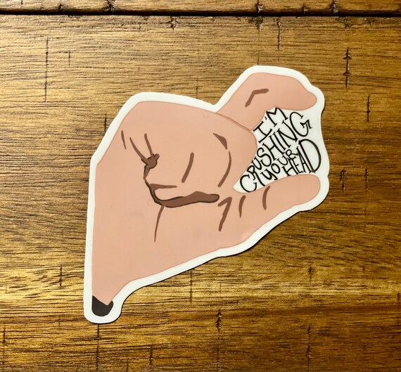 Crushing Your Head! Kids in the Hall vinyl Sticker or Magnet