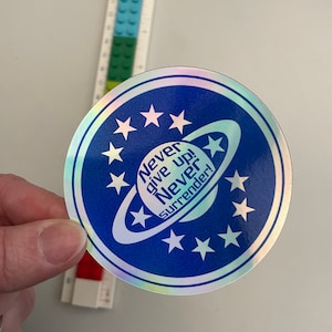 Galaxy Quest Holographic Logo Sticker