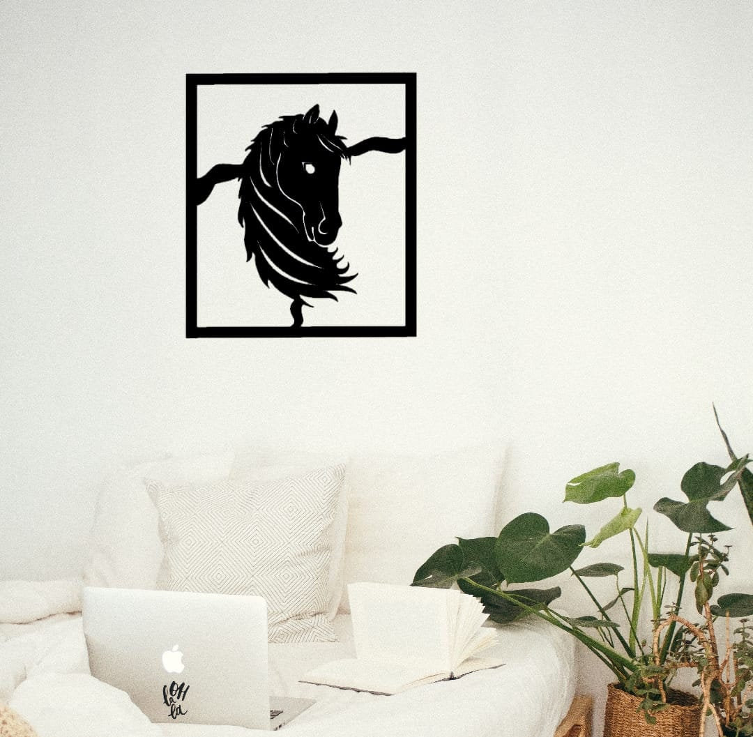 Metal Horse Wall Decor Hanging Living Room Horse Wall Art Etsy