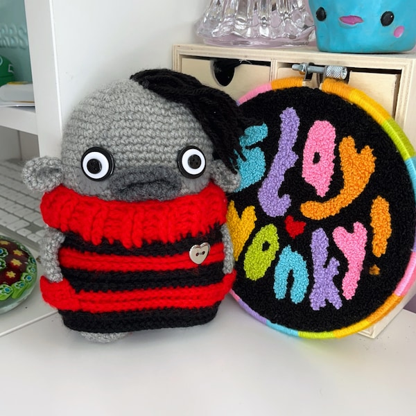 Grump - Amigurumi Häkelanleitung - PDF MUSTER - Häkelanleitung - Häkelmonster - Amigurumi Monster - Fortgeschritten Anleitung