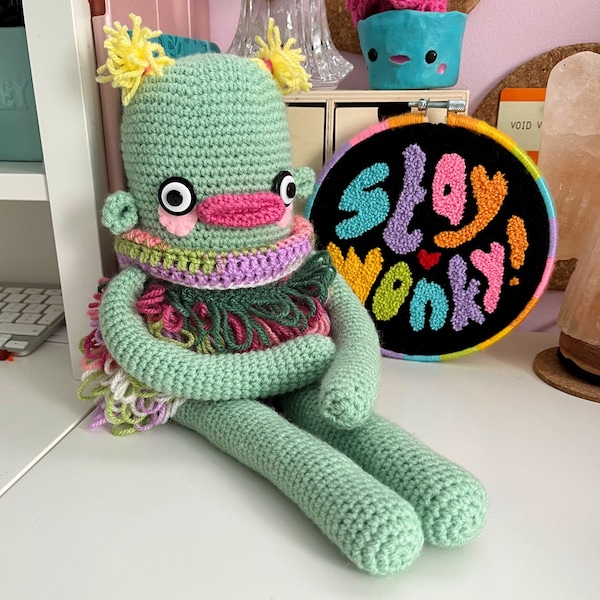 Greta - An Amigurumi Pattern - PDF PATTERN - Crochet Pattern - Crochet Monster - Amigurumi Monster - Intermediate Pattern