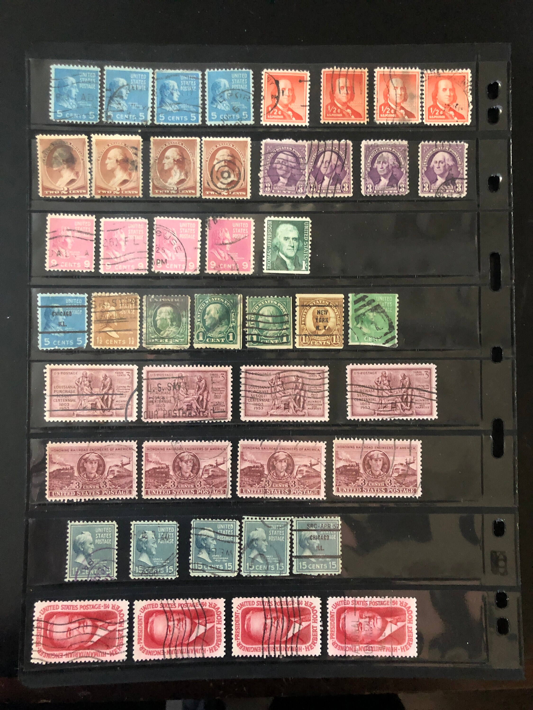 U.S. Postage Stamps Early 1900's Etsy