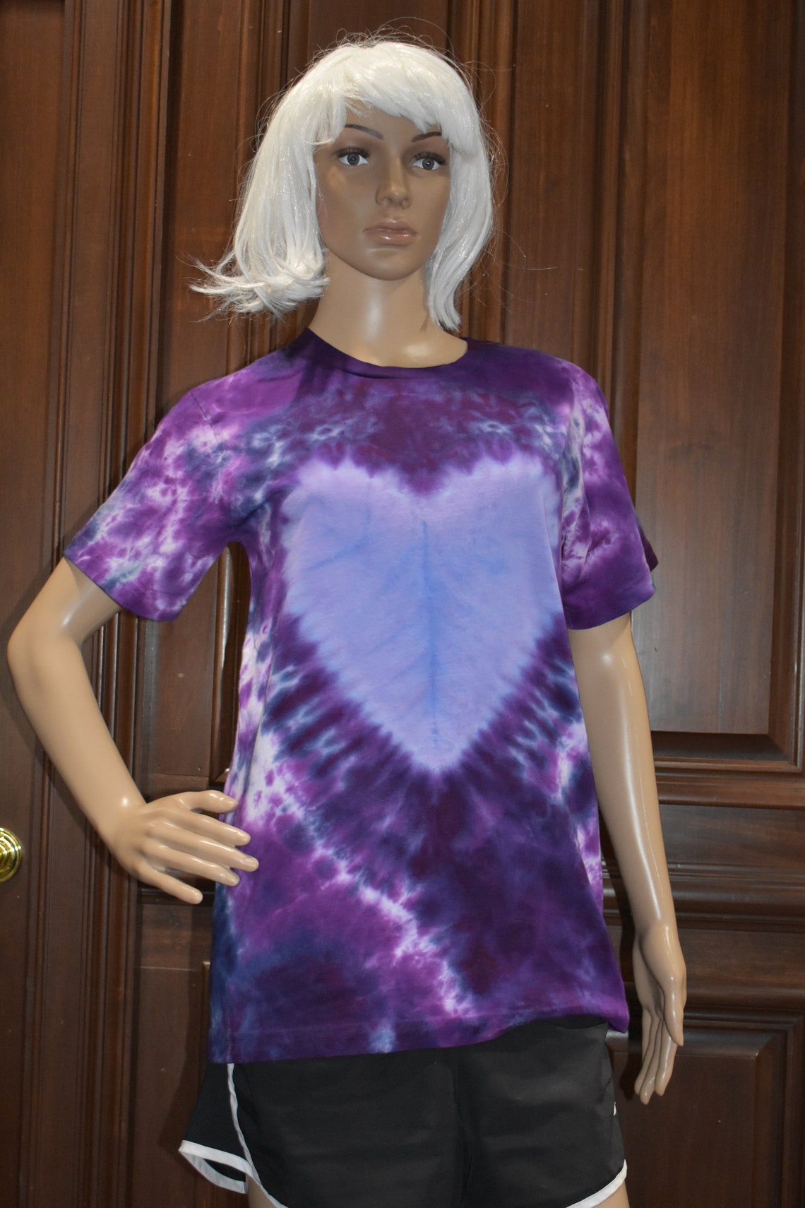 womens purple tie dye shirt