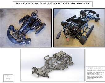 Go Kart Frame Design Plans and Instruction Kit Do It Yourself