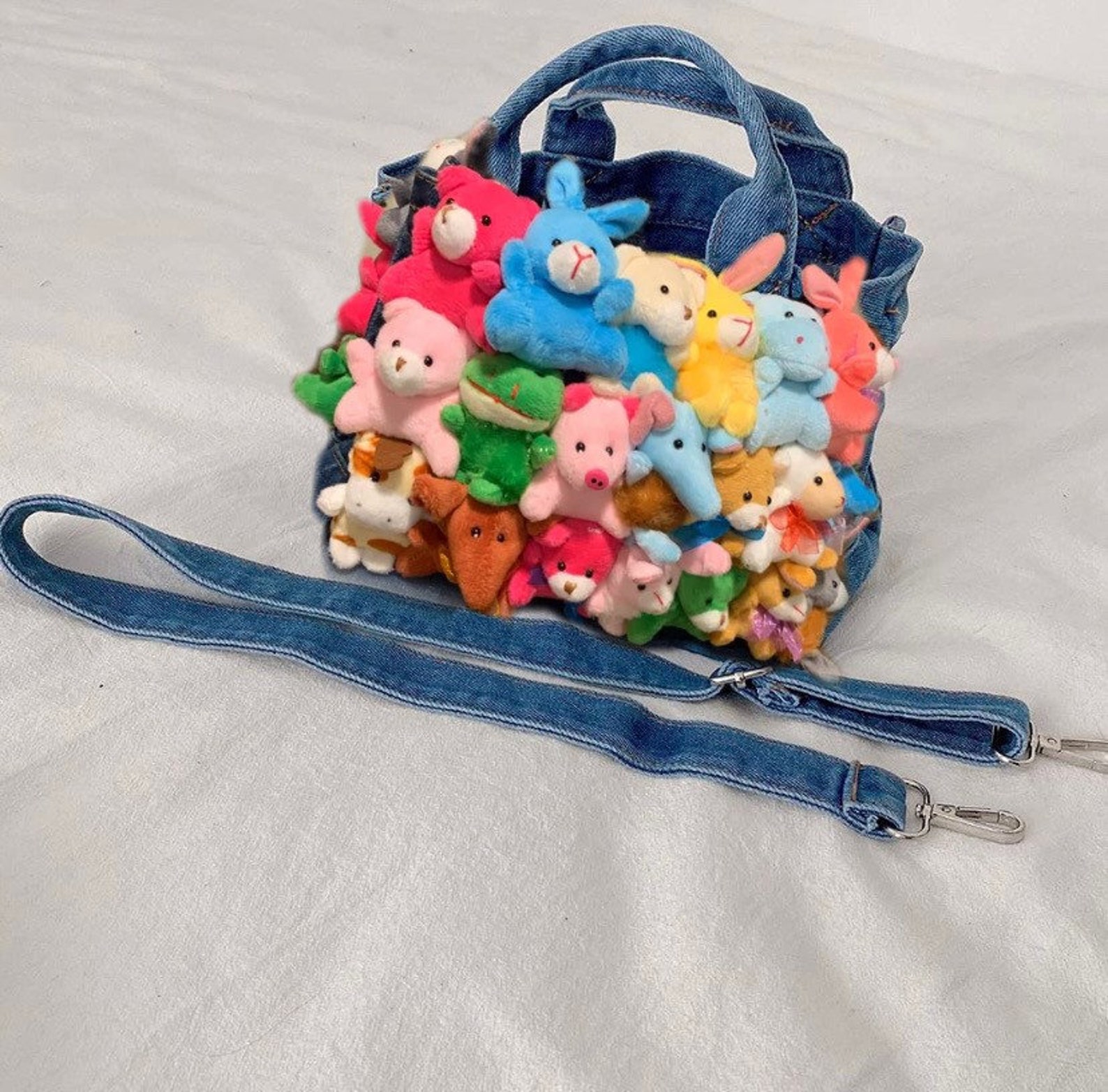 Mini Stuffed Animal Purse Y2k Teddy Bear Plushies MADE TO Etsy