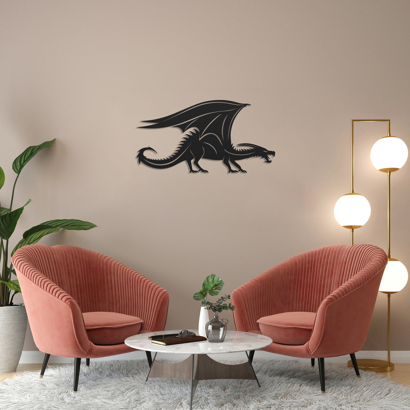 Large Dragon Metal Wall Art, Black Dragon Metal Art, Metal Dragon Wall