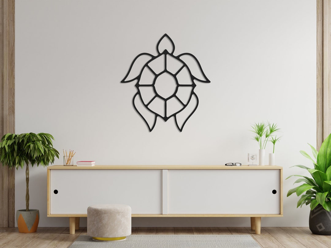 Sea Turtle Metal Wall Art, Turtle Metal Art, Nautical Wall Art, Coastal