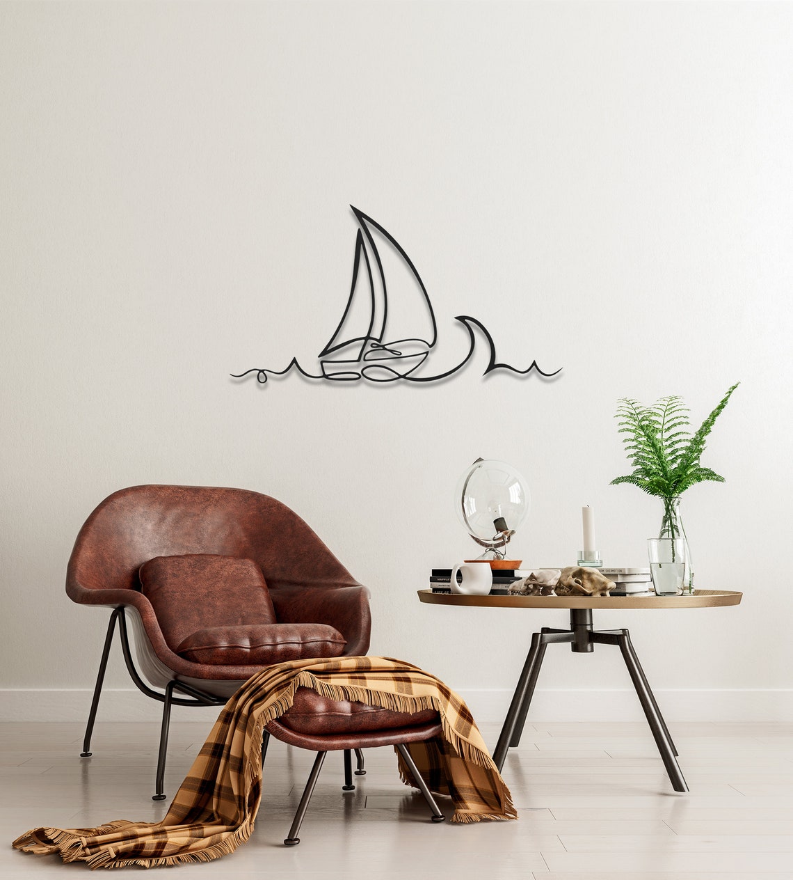 Gold Sailboat Metal Wall Art, Sailing Boat Wall Art, Boat Wall Art, Ship Wall Decor, Nautical