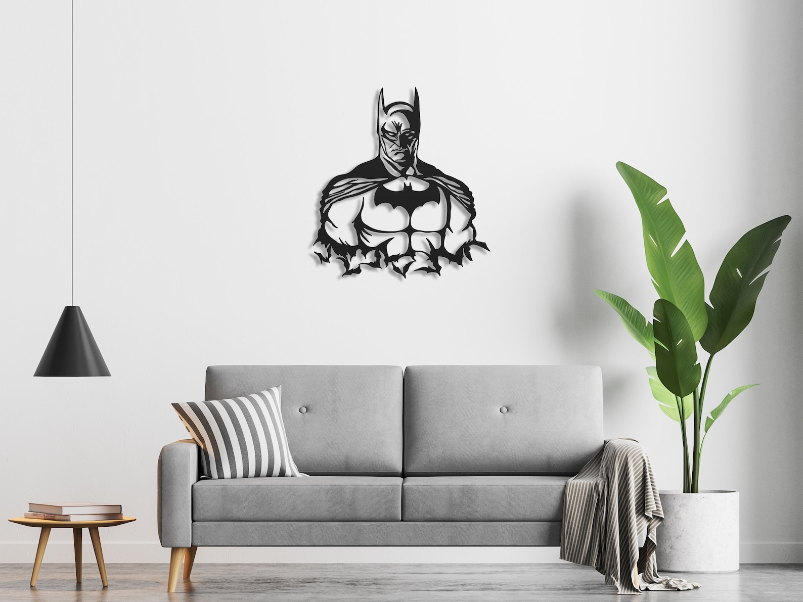 Batman Metal Wall Art Batman Wall Decor Batman Wall Sign Etsy