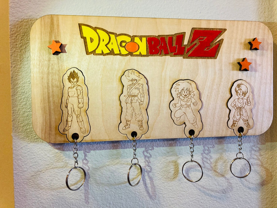 Dragon Ball Z key holder Dragon Ball Z Key chain Custom Etsy