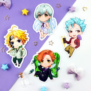 Deadly Sins Anime Chibi Stickers