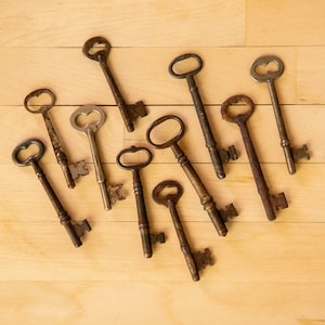 Real 1800s Skeleton Keys Purchase for 1 Key Authentic Bit Keys image 1