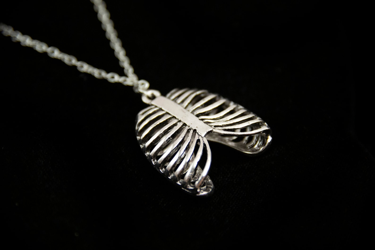 Rib Cage Necklace Ribcage Jewelry Pendant Etsy