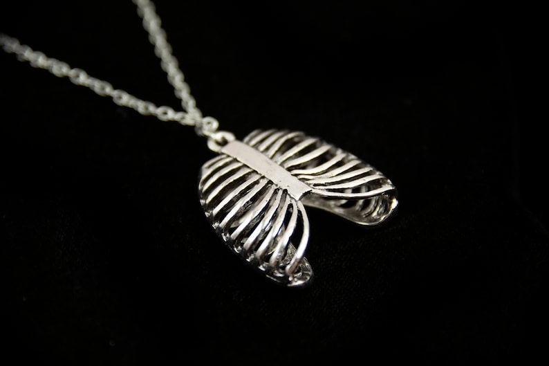 Rib Cage Necklace Ribcage Jewelry Pendant Etsy
