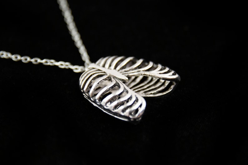 Rib Cage Necklace Ribcage Jewelry Pendant Etsy