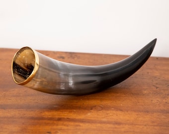Long Drinking Horn with Stand - Real Viking Mug