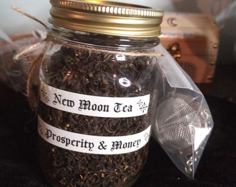 New Moon Tea (Loose) //Prosperity & Money// + Tea Infuser