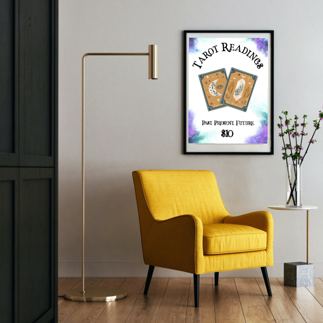 Tarot Readings Past Present Future Art Print Digital Download - Etsy