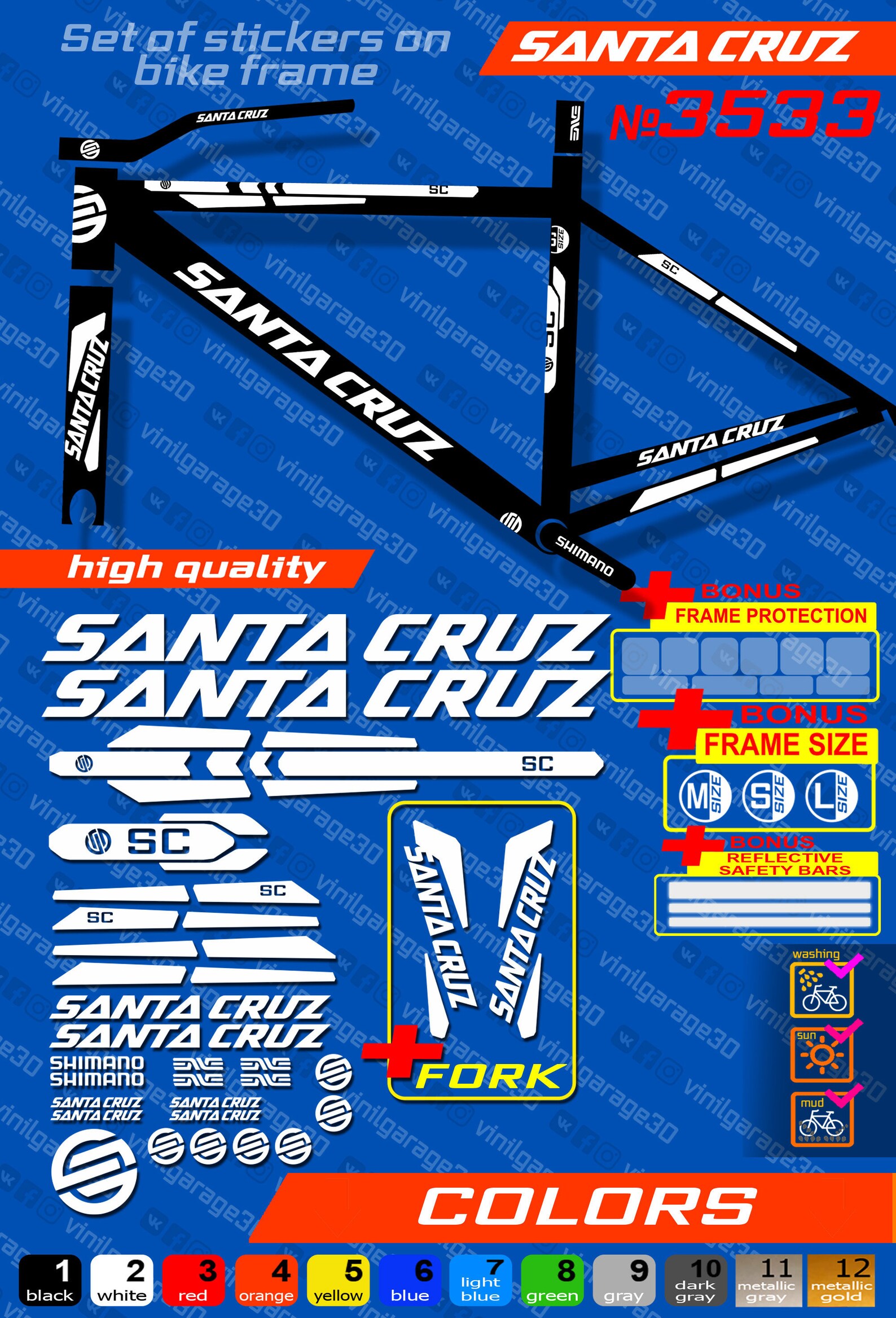 santa cruz bicycles stickers