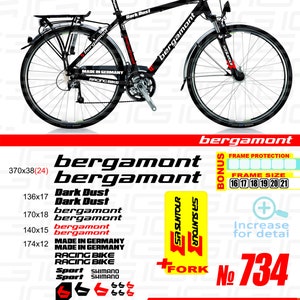 Bergamont Sticker Aufkleber Mountainbike Enduro Rennrad Racer Downhill BER009 