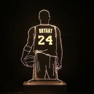 3D Led Lamp,Basketball Lamp,Kobe Bryant Gift,Night Lamp,Desk Lamp,Decorative Lamp,Home Decor,Remote Control,Birthday Gift,Led Lighting