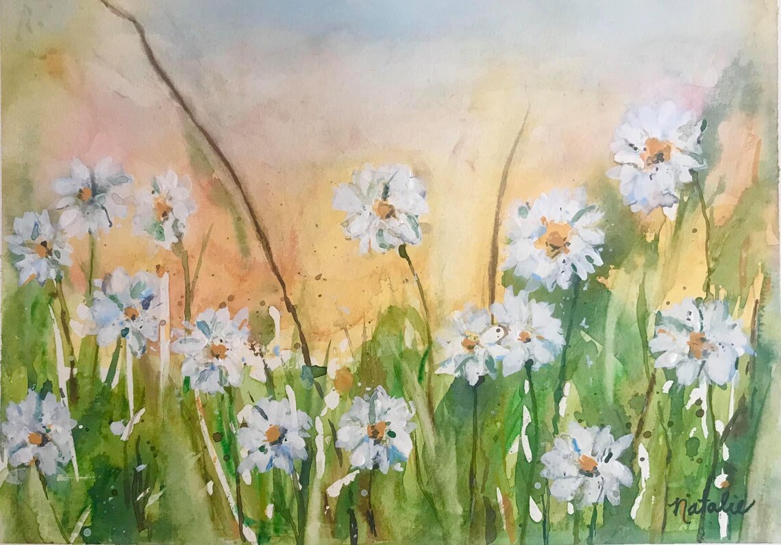 Field of Daisiesprint Etsy