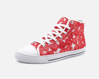 Sweet Feet - Hou van je voeten - Uniseks hoge canvas schoenen