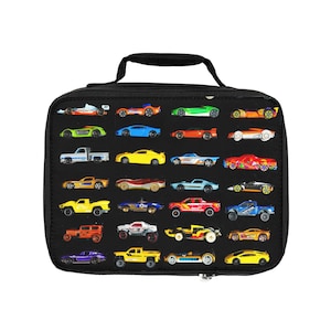 Lunch Bag - Cars from the side - Original photography of model cars for all Hot Wheels collectors and racing fans - great for school or work