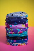 8x Retro Print Cloth Diapers