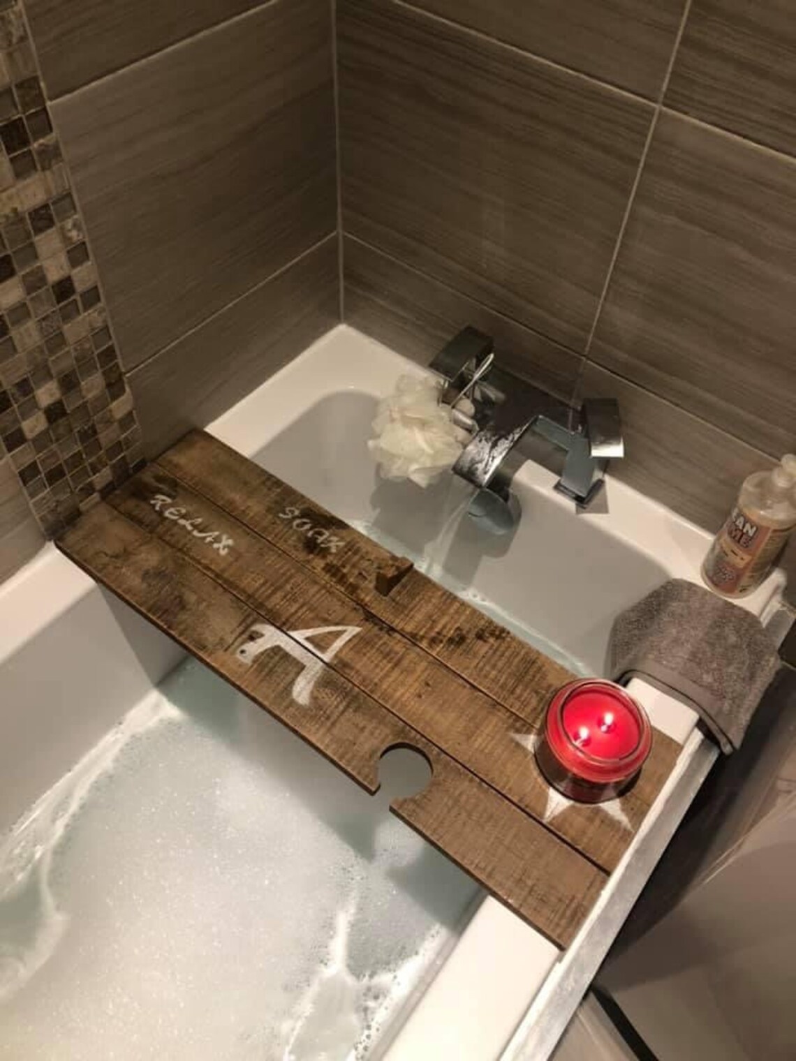Handmade bath board can be personalised Etsy