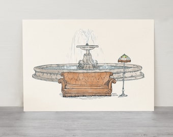 Friends | Illustration | A4 | Friends Art Print | Friends Poster