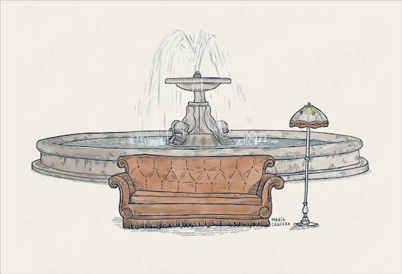 Friends | Illustration | A4 | Friends Art Print | Friends Poster