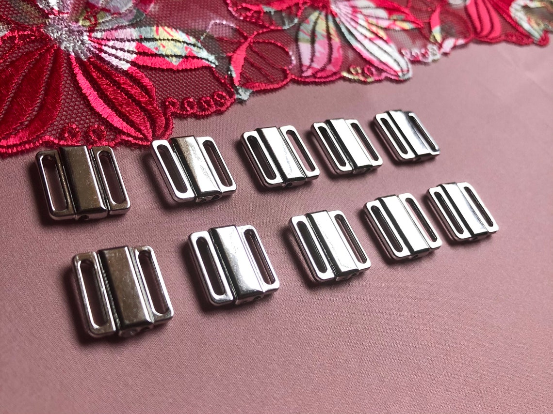 12mm 1/2 Silver Metal Bikini Clasps Bra Front Closures for Etsy UK