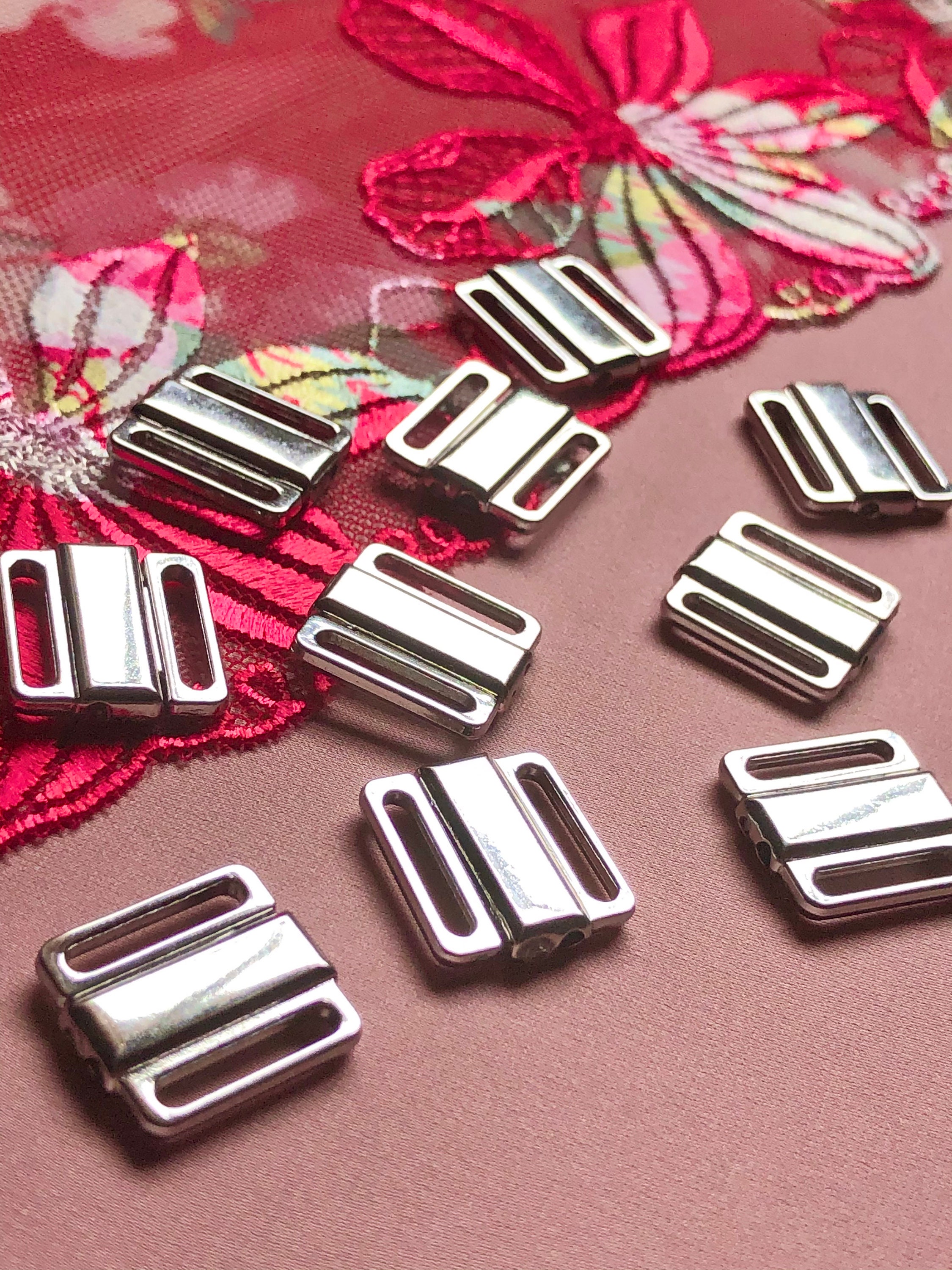 12mm 1/2 Silver Metal Bikini Clasps Bra Front Closures for Etsy UK