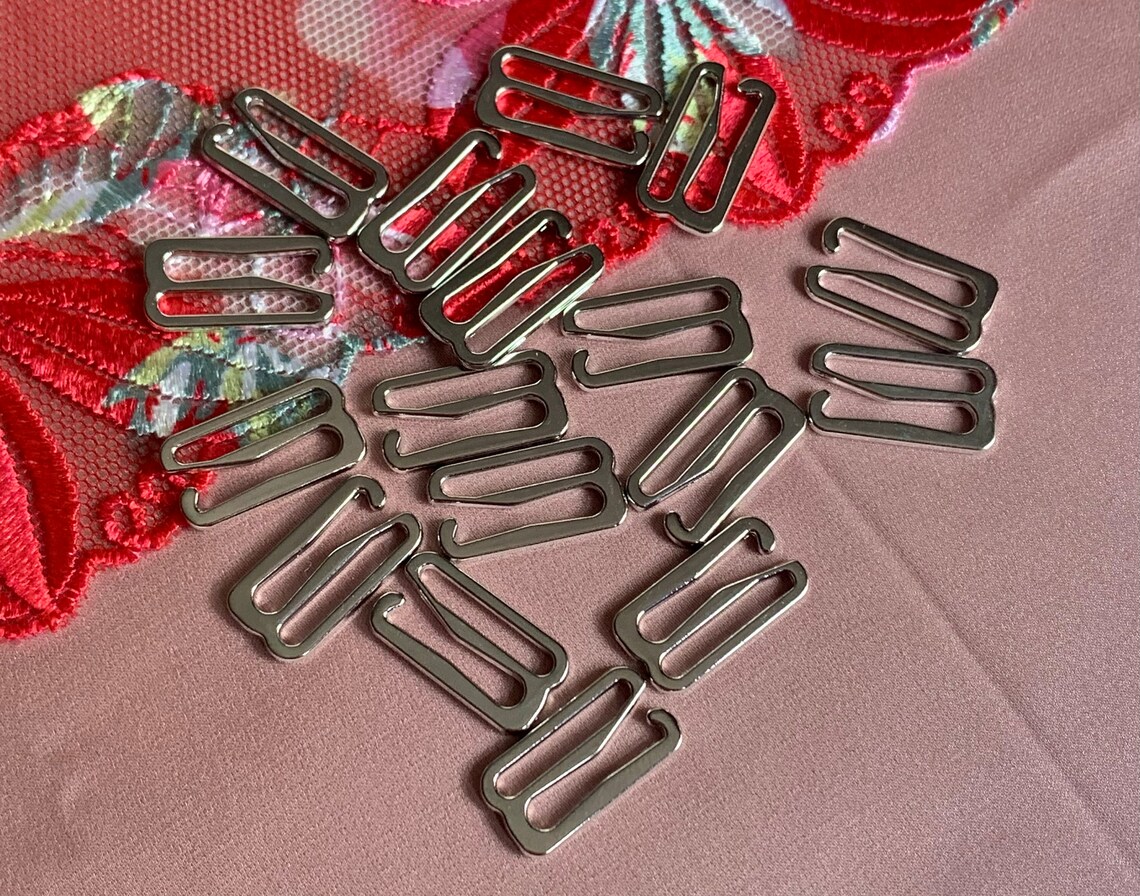 15mm 5/8 Silver Metal Bra GHooks Hooks for Bra Making and Etsy