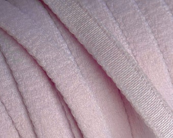 Pale Pink Wire Casing 10mm (3/8”) Plush Back Channelling Underwire Casing for Bra Making Bramaking Lingerie