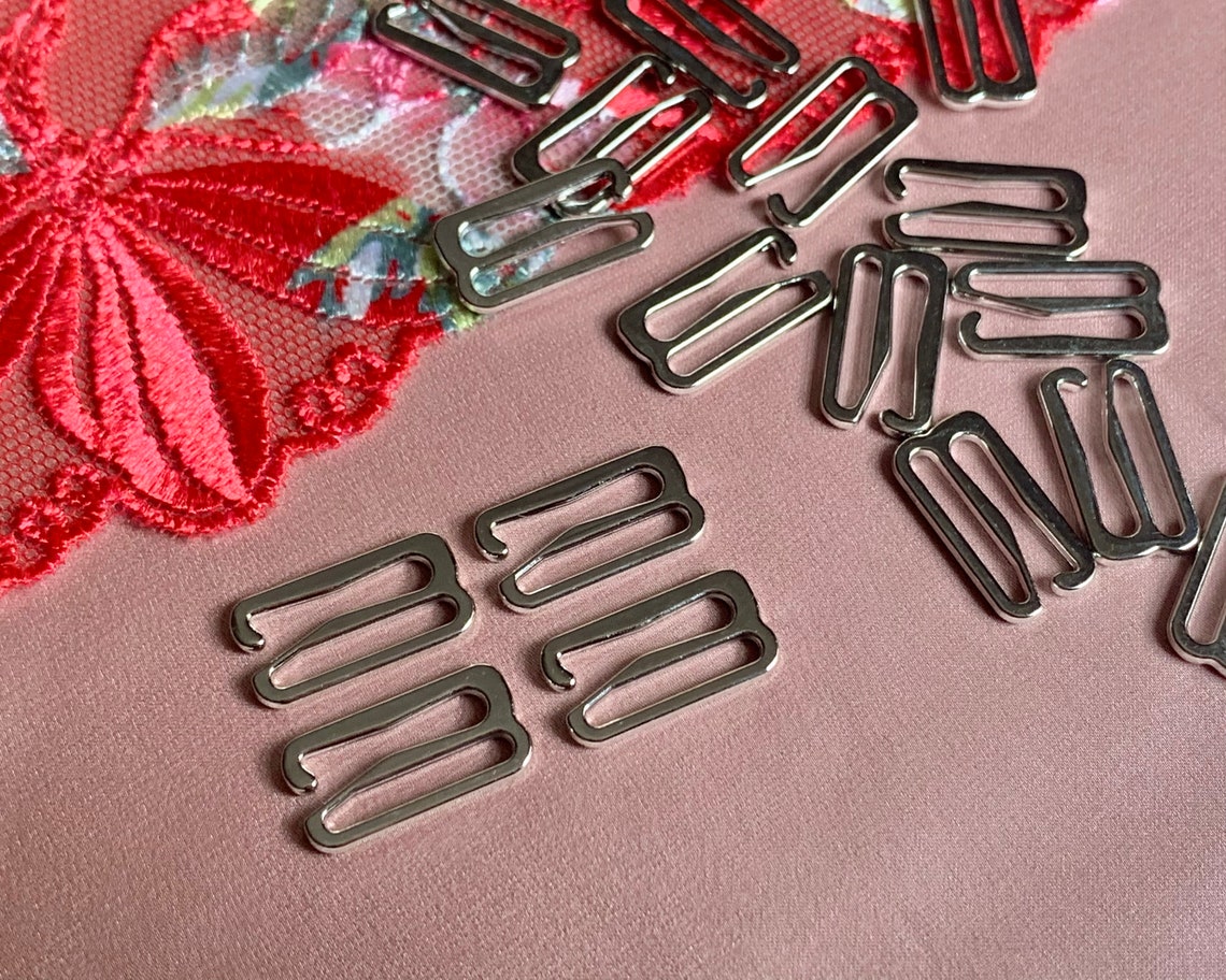 15mm 5/8 Silver Metal Bra GHooks Hooks for Bra Making and Etsy