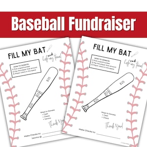 Baseball Fundraiser Template - Baseball Team Fundraiser Ideas - Youth Football Fundraiser Ideas, Youth Baseball, Softball Fundraiser