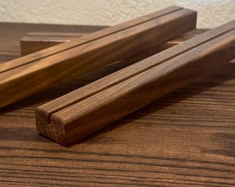 12" Wooden Display Stands for Signs for Acrylic | Wedding Table Number Holders | Photo Display | Small Business Sign Holder