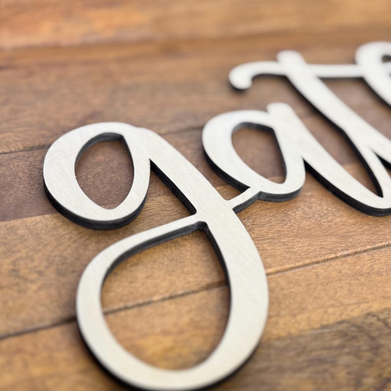 Wooden Letters Wooden Words Gallery Wall Words Laser Cut Words Wood ...