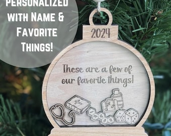 Personalized Family Christmas Ornament: Custom Wooden Family Keepsake 2027