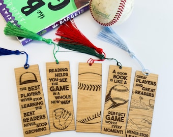 Baseball Custom Bookmark Unique Bookmarks Baseball Bookmarks For Kids Page Holder Cute Bookmarks