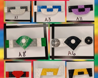Brick Hair Clip | Handmade Using Genuine Toy Brick Elements | A1-16