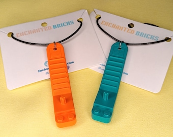 Brick Separator Pendant Necklace | Handmade Using Genuine Toy Brick Elements