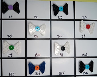 Brick Bow Hair Clip | Handmade Using Genuine Toy Brick Elements | B1-16