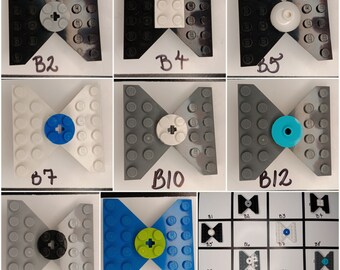 Brick Bow Hair Clip | Handmade Using Genuine Toy Brick Elements | B2-15